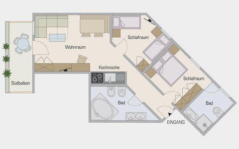 plan of the room Hirzer