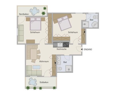 plan of the room Hirzer