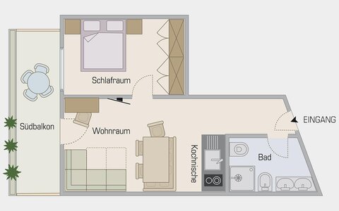 plan of the room Hirzer