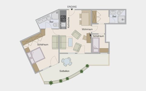 plan of the room Hirzer