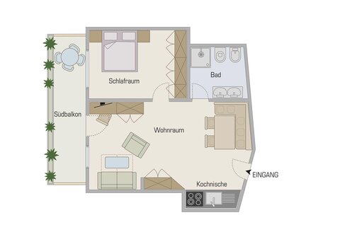 plan of the room Hirzer