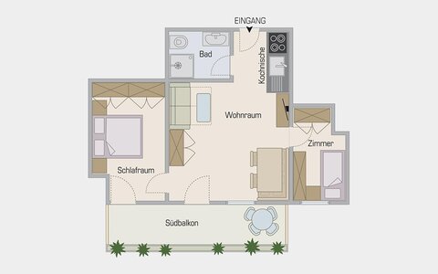 plan of the room Hirzer