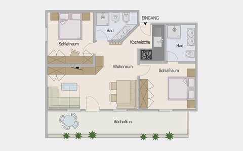 plan of the room Hirzer